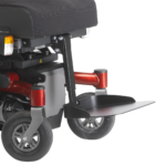 Wheelchair centre mount footrest arm