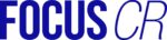 Full colour logo of Focus CR featuring bold blue text on a white background.