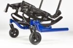 Focus CR rocker arm with blue components and black frame, featuring wheels for mobility.