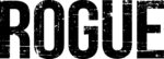 Black and white logo featuring the word 'ROGUE' in bold, distressed typography.