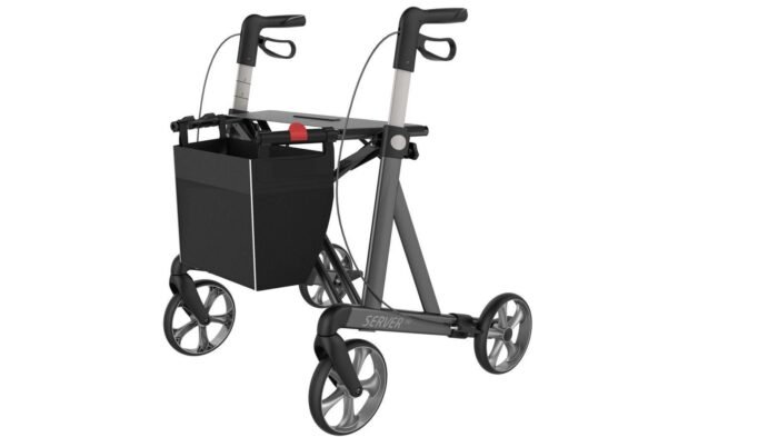 Server Hd Lightweight 4 Wheel Rollator Walker