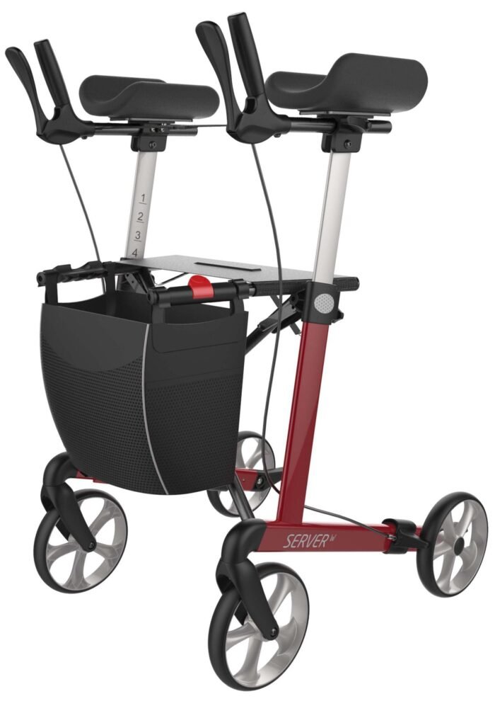 Server W Lightweight 4 Wheel Rollator Walker