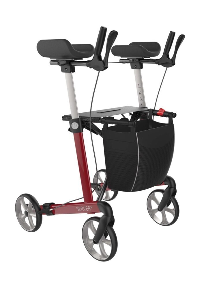 Server W Lightweight 4 Wheel Rollator Walker