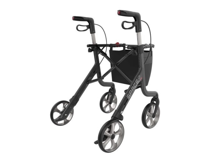 Space Cf Lightweight 4 Wheel Rollator Walker