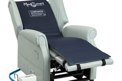 Microcell Companion Ultra Low Profile Dynamic Pressure Mattress on a standard riser recliner chair