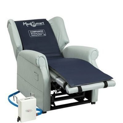 Microcell Companion Ultra Low Profile Dynamic Pressure Mattress on a standard riser recliner chair