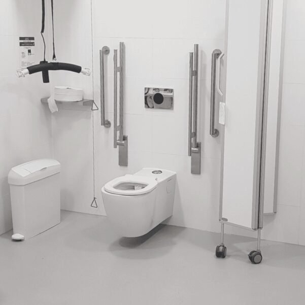 1 Astor Changing Places Accessory Pack stainless steel in Tate Britain Changing Places Toilet