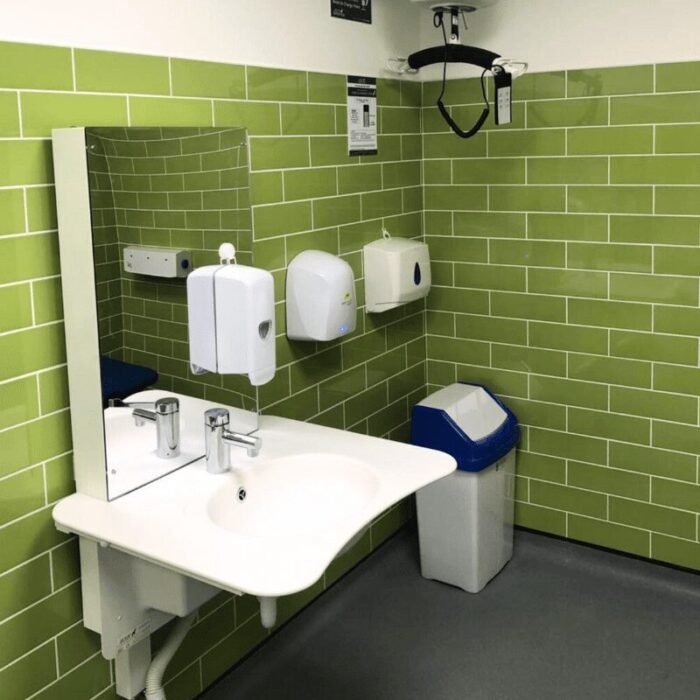 2 ABW CP Height Adjustable Washbasin in Elmsleigh Shopping Centres Changing Places Toilet