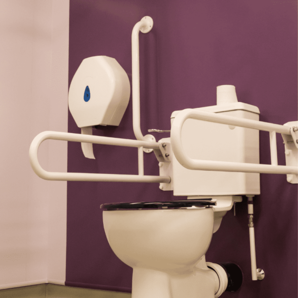 2 Astor Changing Places Accessory Pack white in Cotswold Farm Park Changing Places Toilet