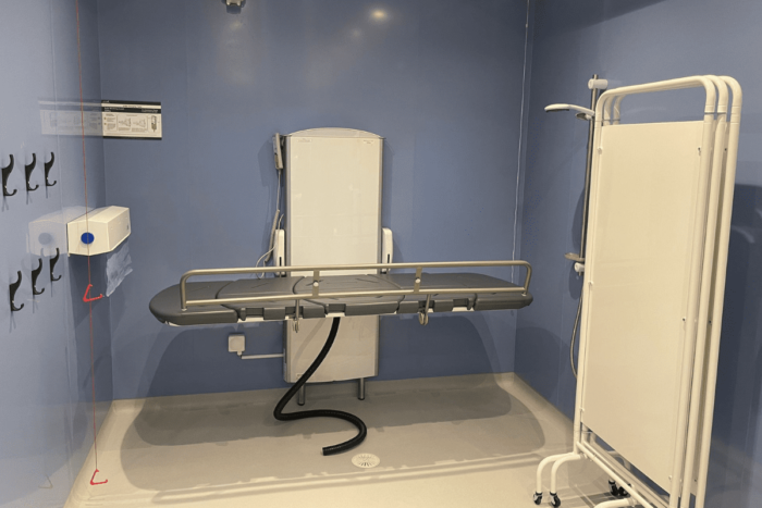 5 Astor CTX2 CP Changing Table in a Changing Places Toilet at the Christchurch Centre Newport