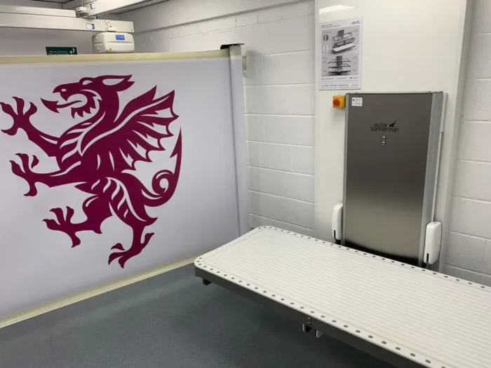 5 KwickScreen privacy screen in Somerset County Cricket Club Changing Places Toilet