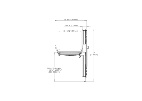 7 Astor CTX2 CP Changing Table dimensions from side