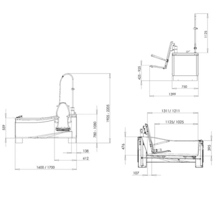 Compact Plus technical drawings