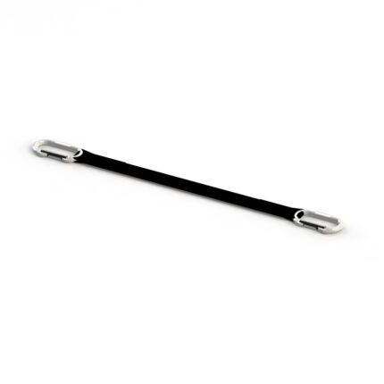 Black 0.5m extension strap with metal carabiner clips on both ends.