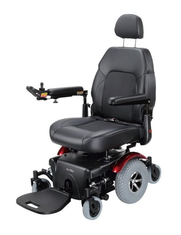 Merits Vision Super Heavy Duty Powerchair in red