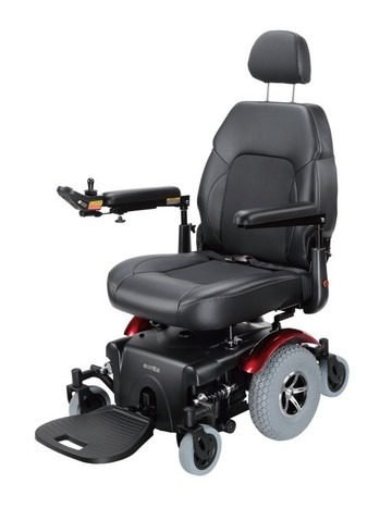 Merits Vision Super Heavy Duty Powerchair in red